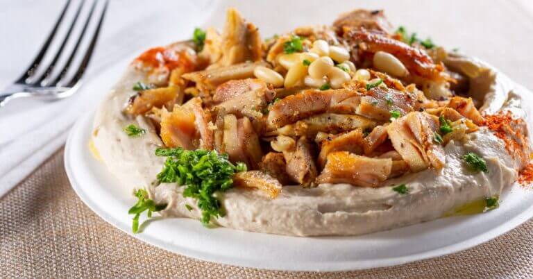 chicken hummus pita