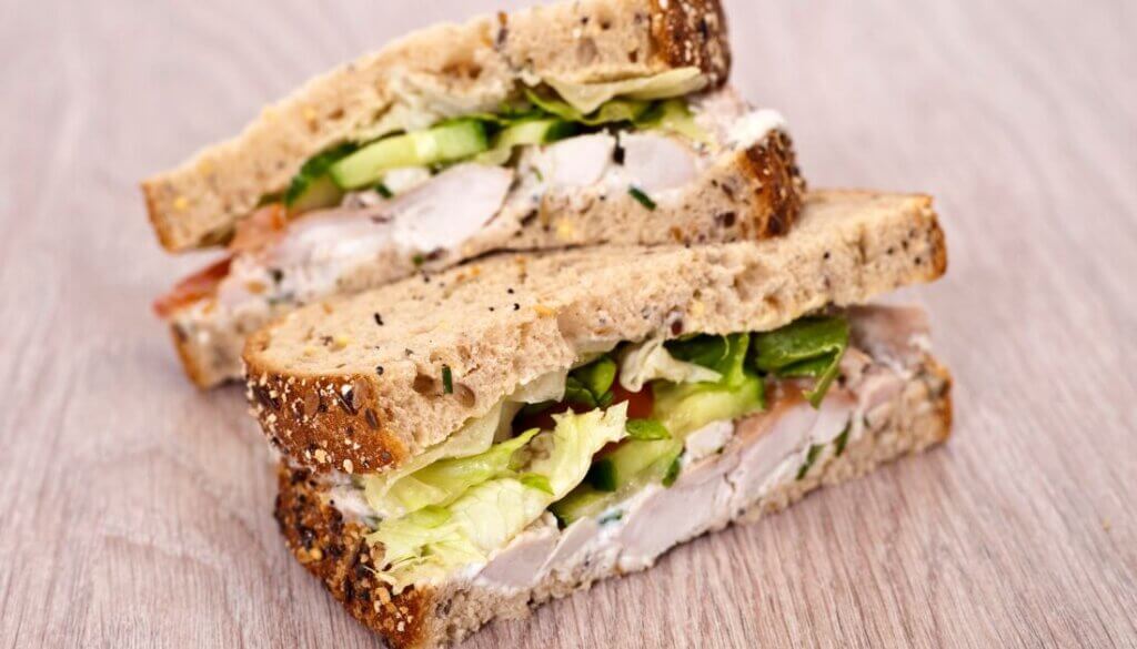 chicken hummus sandwich